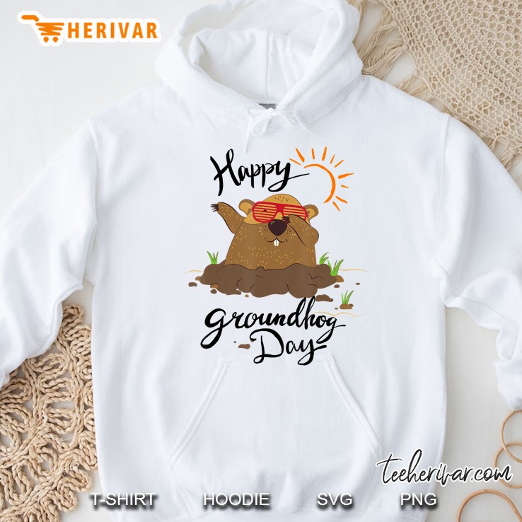 Dabbing Groundhog Lovers Happy Groundhog Day Hoodie
