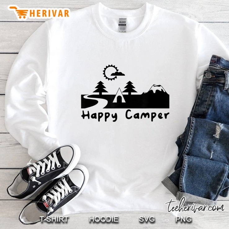 Happy Camper Outdoors Nature Lover Hiker Camping Enthusiast Mugs