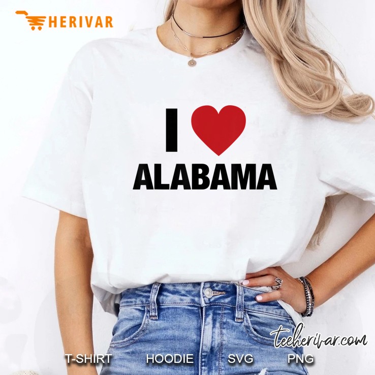 I Love Alabama For Men, Women Boys And Girls Hoodie