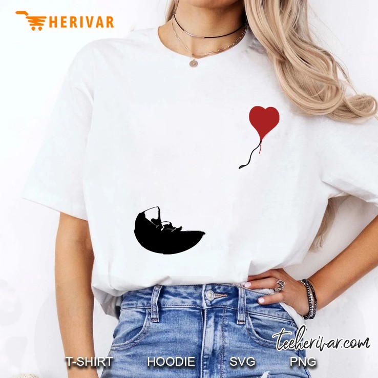 Baby With Balloon Ladies Tee