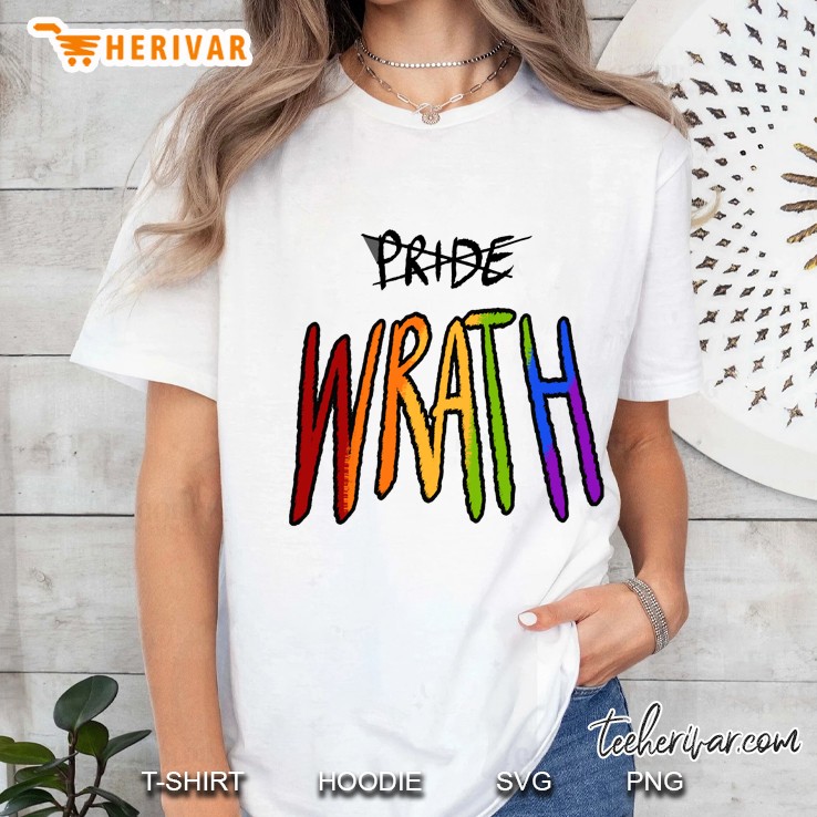 Gay Wrath Rainbow Ladies Tee