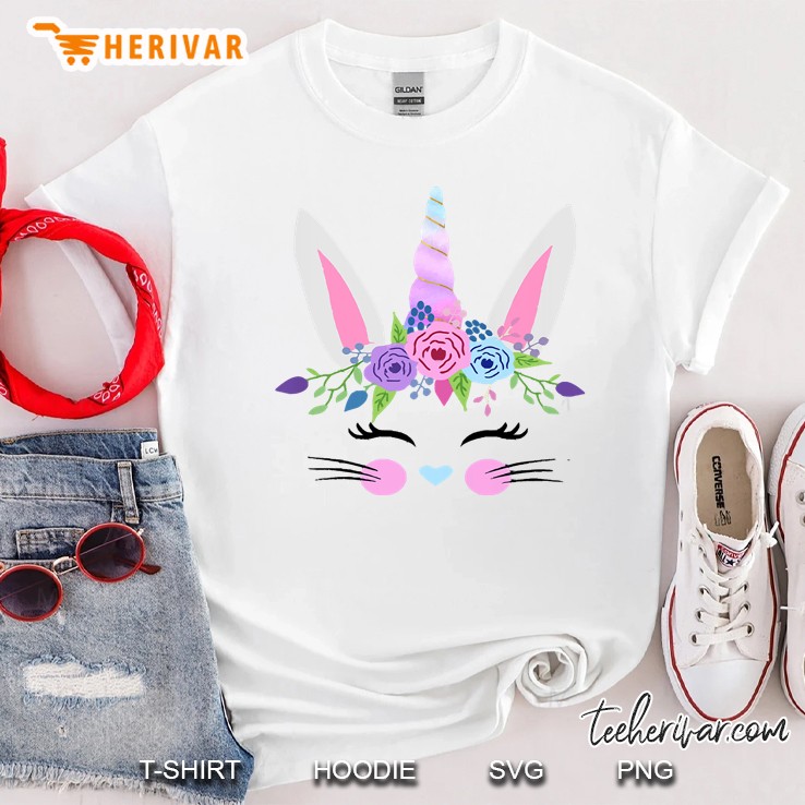 Kids Cute Easter Bunny Unicorn Shirt
