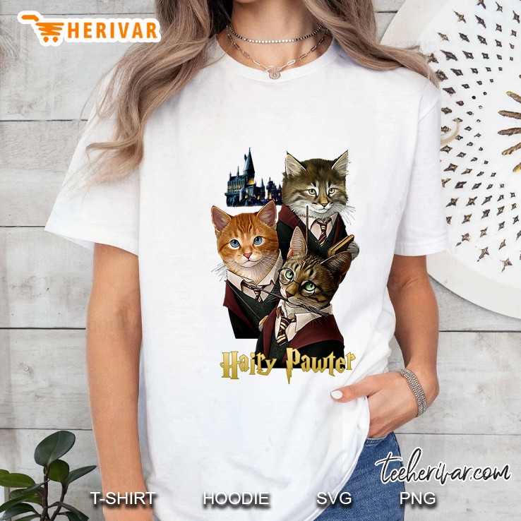 Hairy Pawter Cats Version Ladies Tee