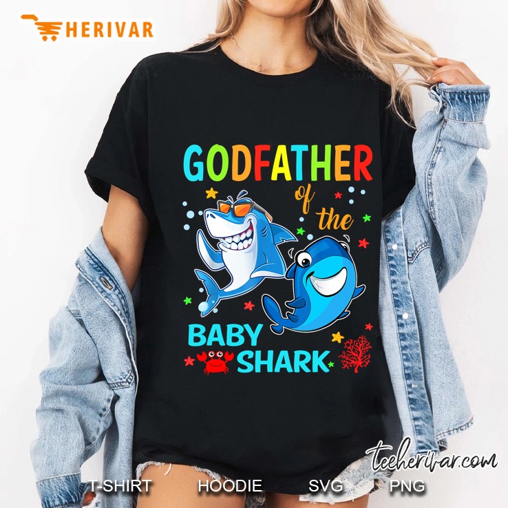 Godfather Of The Baby Shark Birthday Godfather Shark Ladies Tee