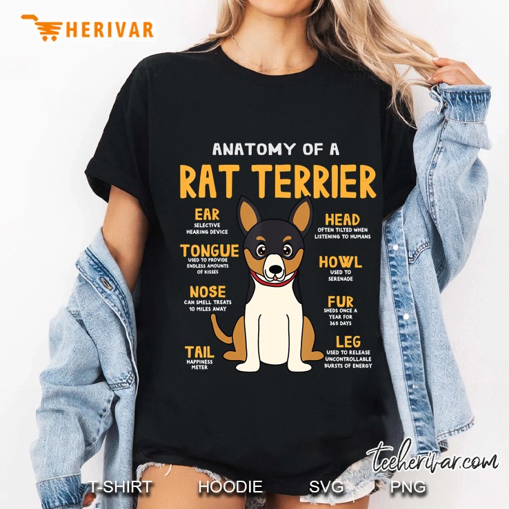 Anatony Of A Rat Terrier Ladies Tee