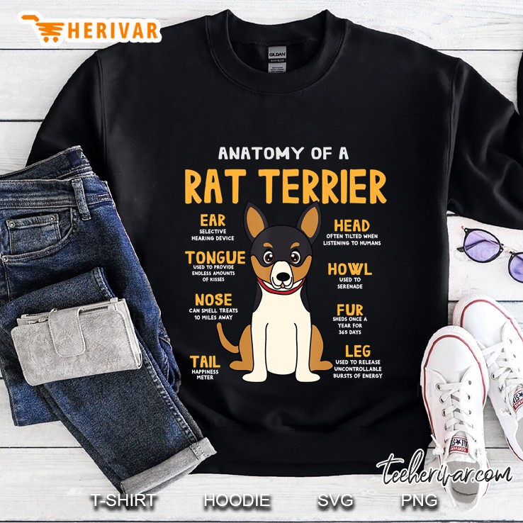 Anatony Of A Rat Terrier Sweatshirt