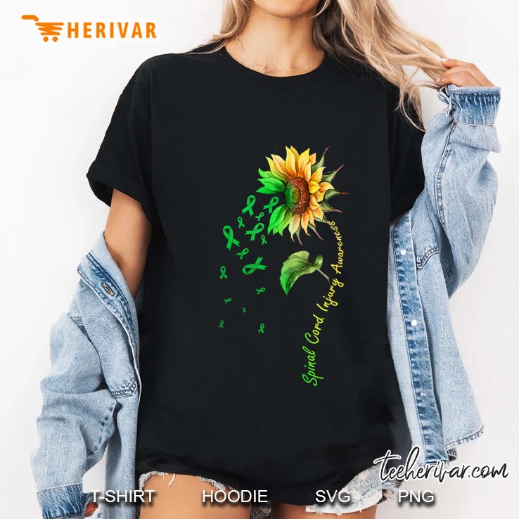 Spinal Cord Injury Awareness Sunflower Hoodie