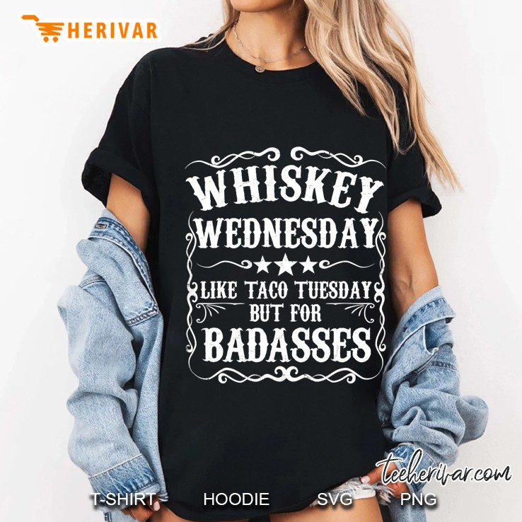 Whiskey Wednesday Shirt Funny Fathers Day Sayings Gift Idea Ladies Tee