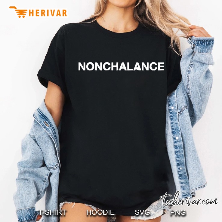 Nonchalance White Type Ladies Tee