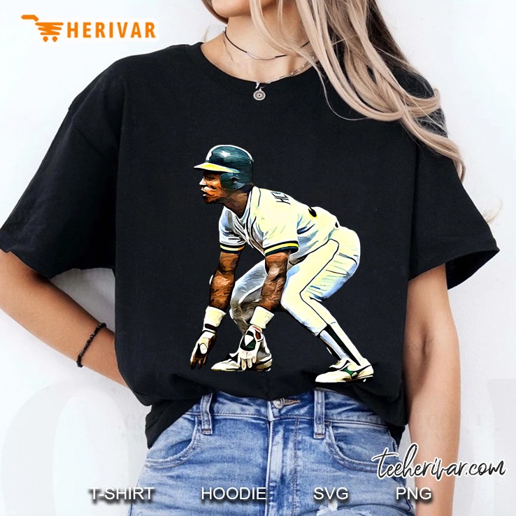 Rickey Henderson The Man Of Steal Ladies Tee