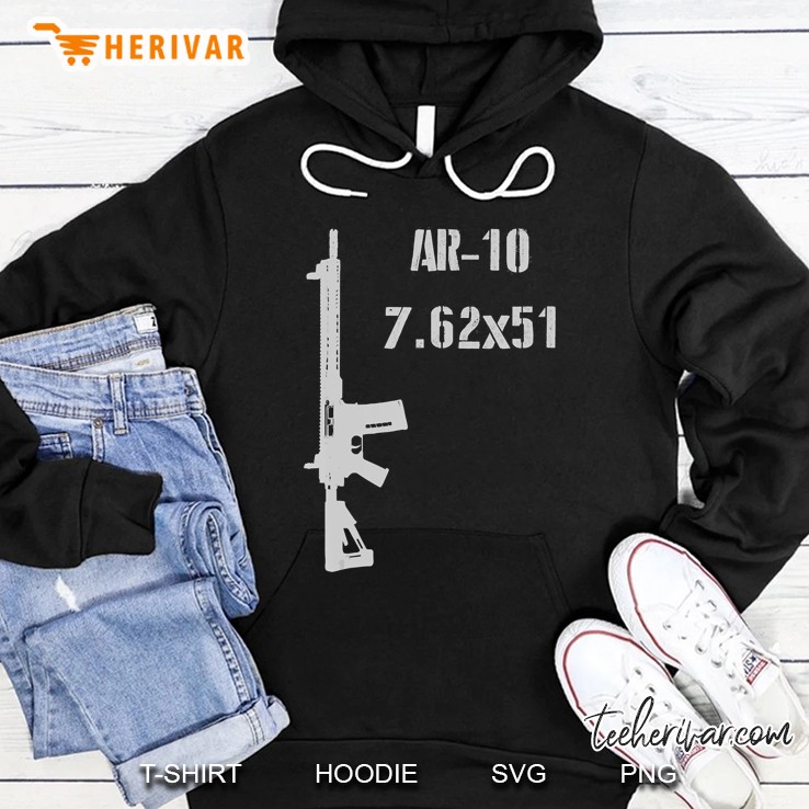 Ar 10 7 62x51mm 308 Rifle 2nd Amendment 7 62 Ar 15 Hoodie