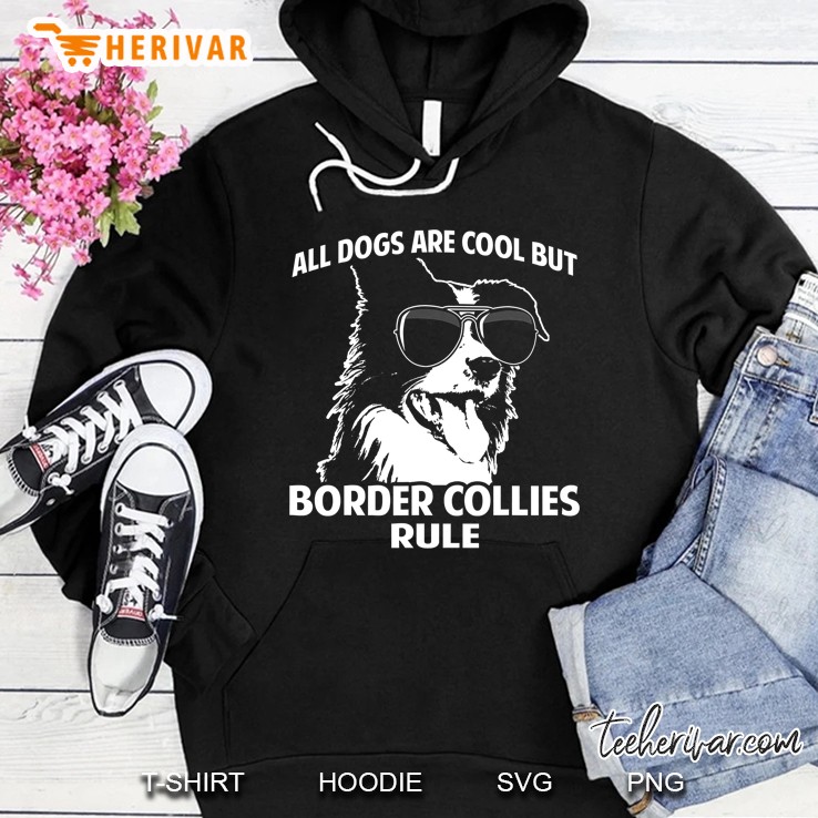 Dogs Are Cool But Border Collies Rule Funny Hoodie