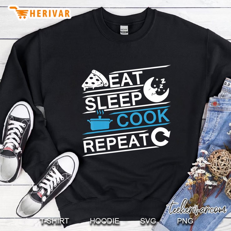 Eat Sleep Cook Repeat Sweatshirt