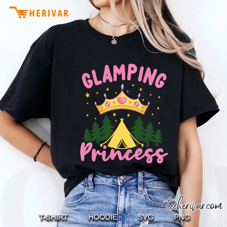 Glamping Princess Camping Pullover Ladies Tee