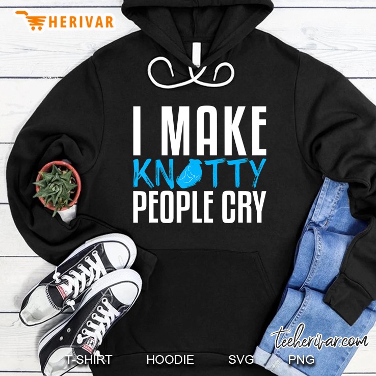 I Make Knotty People Cry Massage Therapist Lmt Gift Hoodie