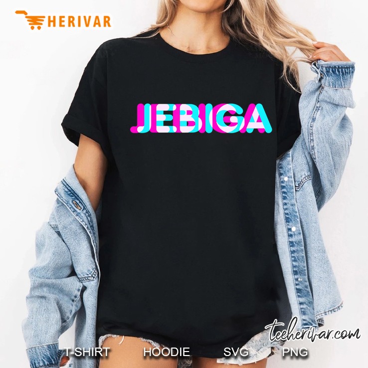 Jebiga Balkan Serbian Slang Saying Anaglyph Style Hoodie