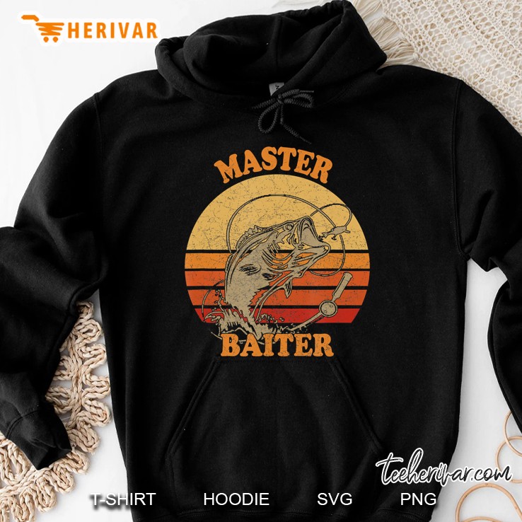 Master Baiter Vintage Bass Fishing Funny Camping Hoodie