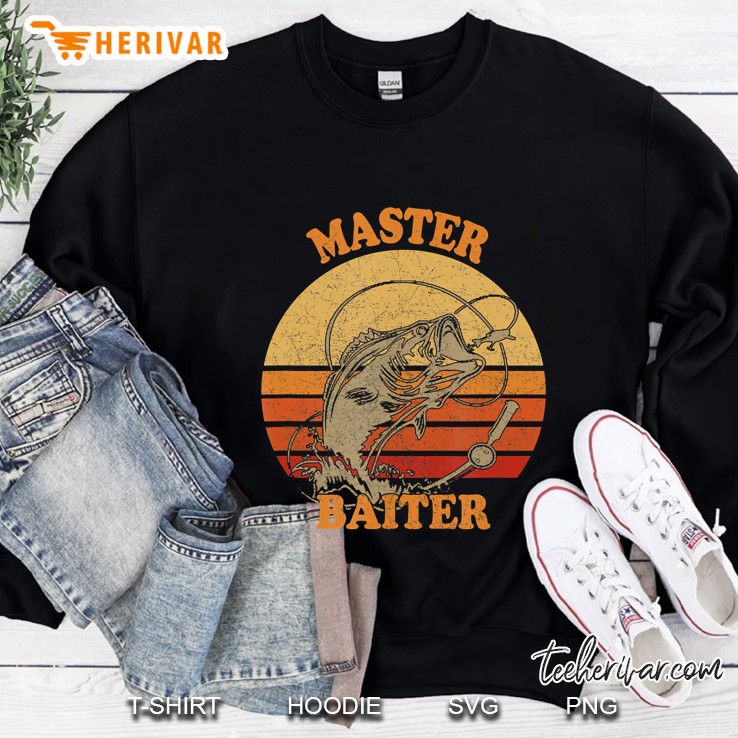 Master Baiter Vintage Bass Fishing Funny Camping Sweatshirt