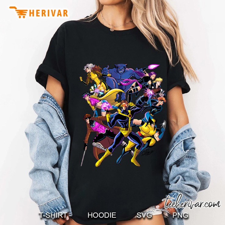X-Men Blue Team With Longshot And Dazzler Ladies Tee