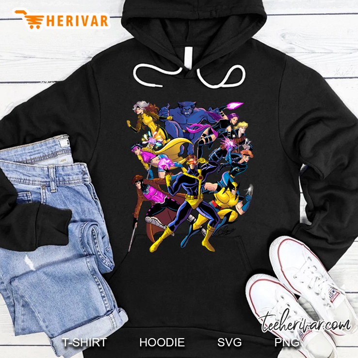 X-Men Blue Team With Longshot And Dazzler Hoodie