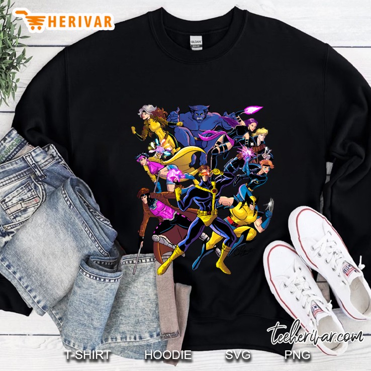 X-Men Blue Team With Longshot And Dazzler Sweatshirt