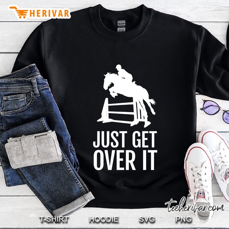 Horse Jump Equestrian Just Get Over It Mugs