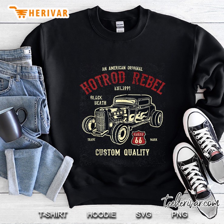 Hot Rod Tee Shirt Vintage Car Tee Shirt Hotrod Rebel Tank Top Mugs