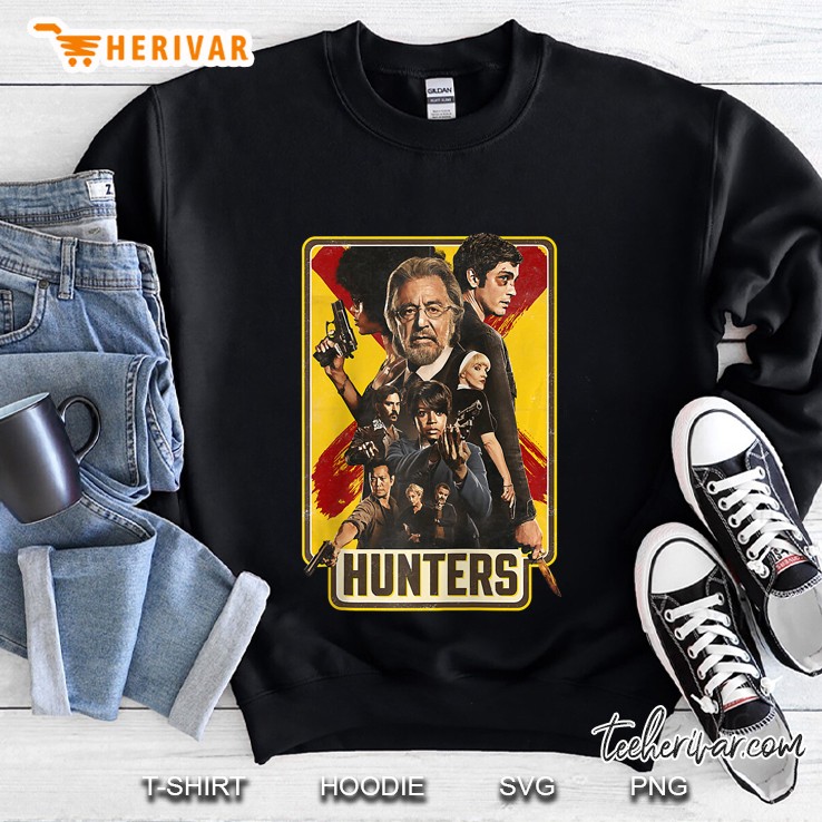 Hunters Poster Art Raglan Baseball Tee Mugs