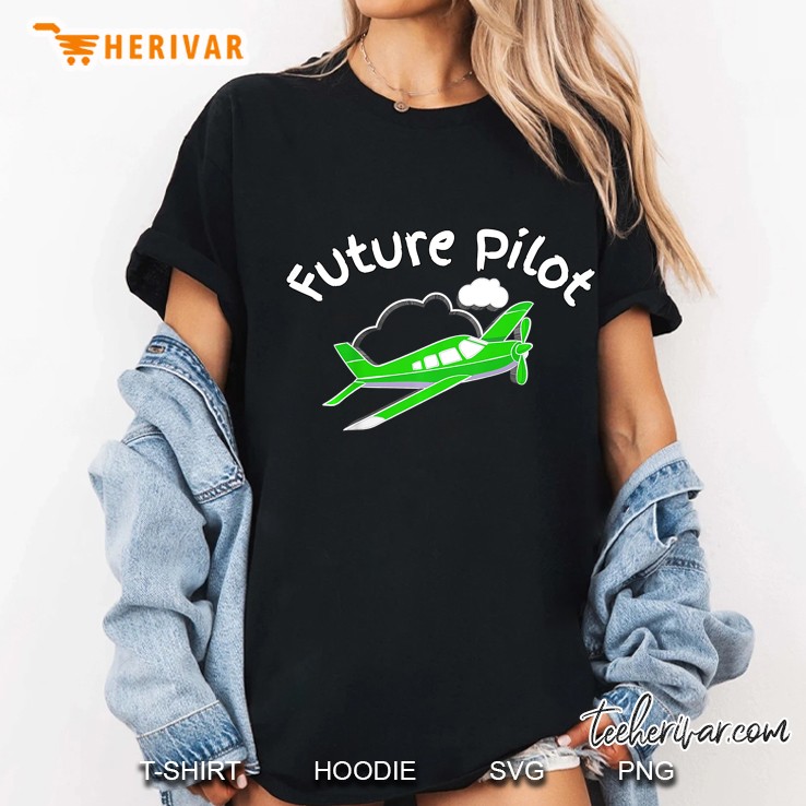 Kids Future Pilot Jet Airplane Gift Toy Top For Boys Kids Hoodie