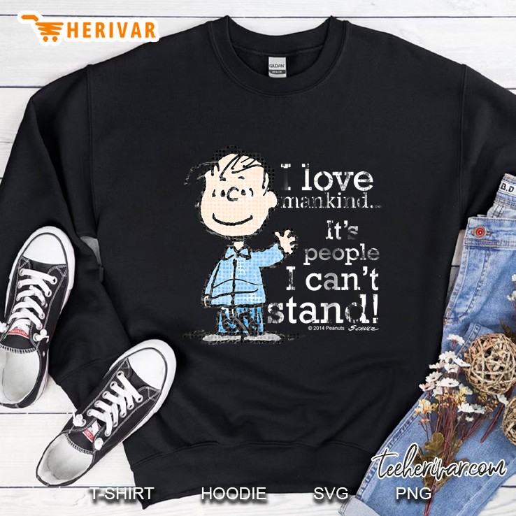 Peanuts Linus I Love Mankind It's People I Can't Stand Mugs