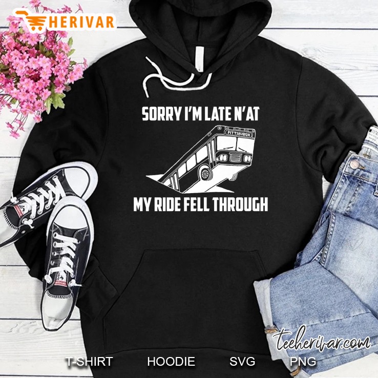 Pittsburgh Bus In Sinkhole In Downtown -Funny Bus Pittsburgh Premium Hoodie