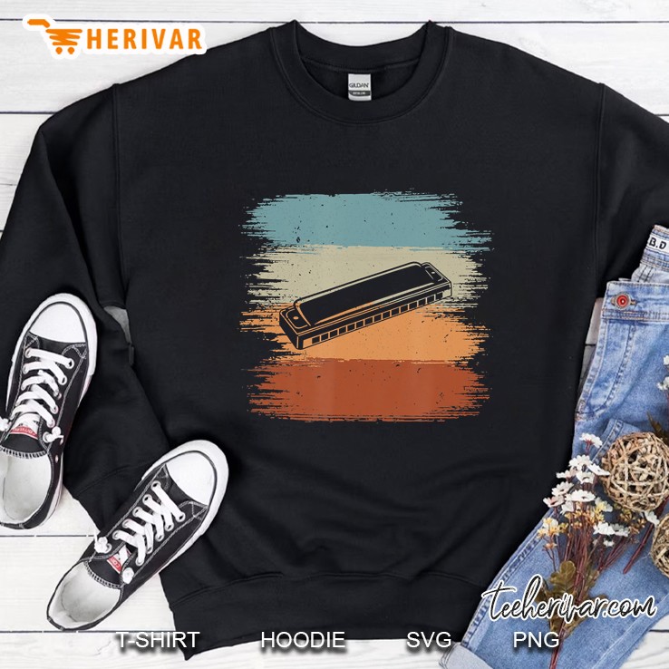Retro Vintage Harmonica I Mouth Organ Musician Gift Sweatshirt