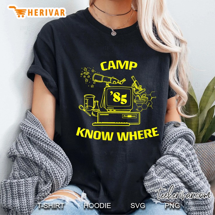 Womens Netflix Stranger Things Camp Know Where 85 Logo V-Neck Hoodie