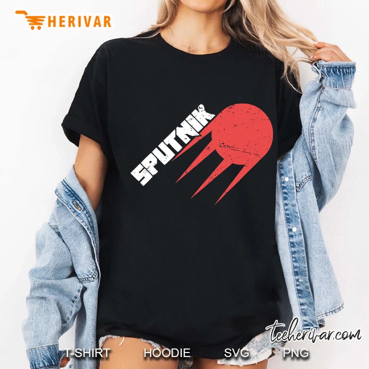 Sputnik Soviet Union Ussr Russian Space Program Ladies Tee