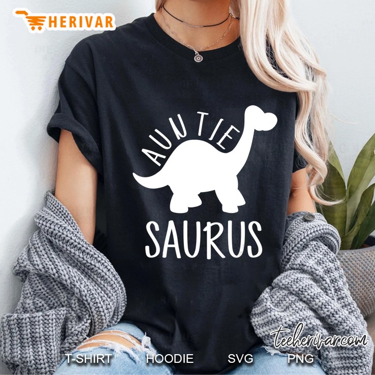 Auntiesaurus Shirt Aunt Dinosaur Shirts Gifts For Women Ladies Tee