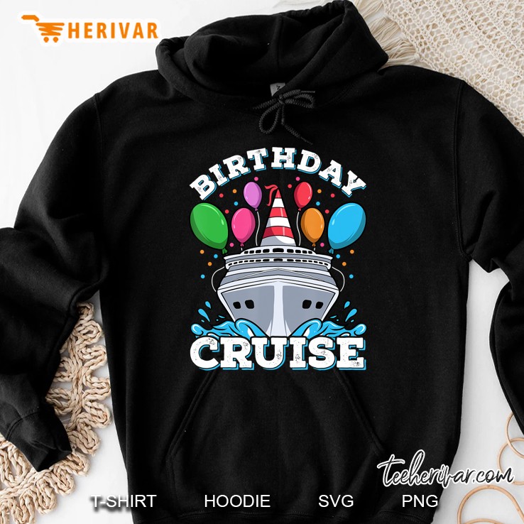 Birthday Cruise Cruising Retro Vintage Gift Hoodie