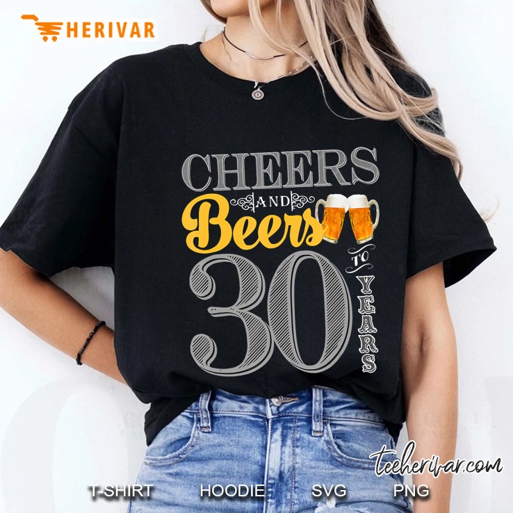 Cheers And Beers To 30 Years - 30Th B-Day Party Tee Ladies Tee