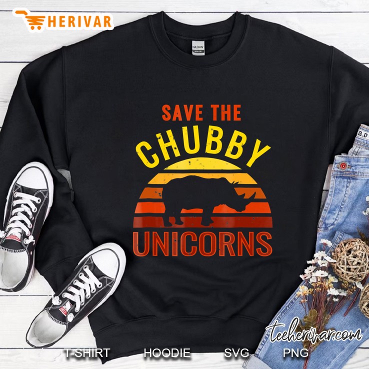 Graphic Tee Vintage Save The Chubby Unicorns Sweatshirt