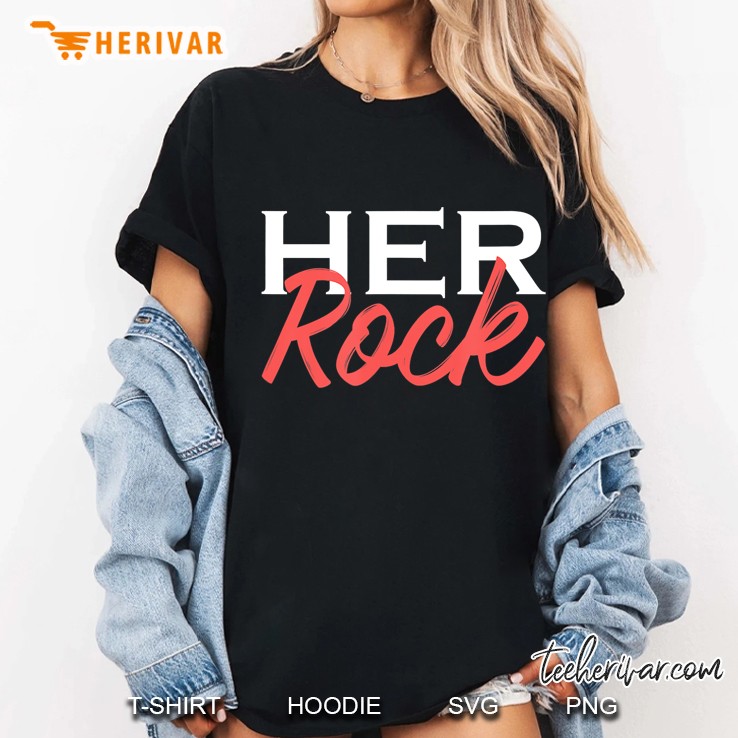 Her Rock, Husband & Wife, Girlfriend & Boyfriend Matching Hoodie