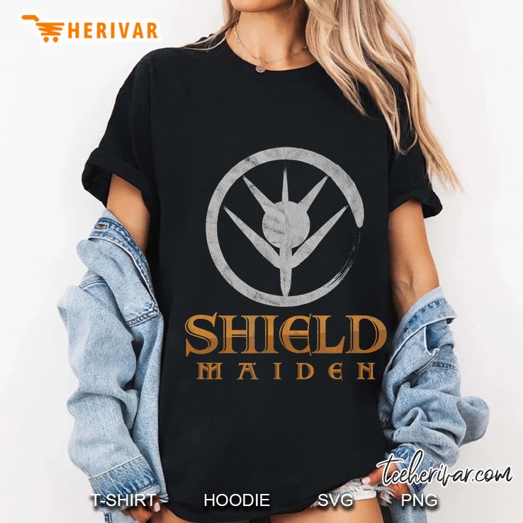 Norse Mythology Shield Maiden Scandinavian Ladies Tee
