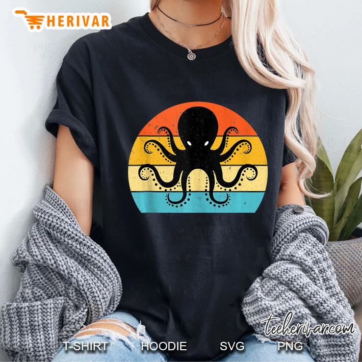 Retro, Vintage Sea Monster Octopus, Kraken & Cthulhu Tank Top Ladies Tee