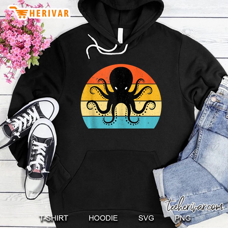 Retro, Vintage Sea Monster Octopus, Kraken & Cthulhu Tank Top Hoodie