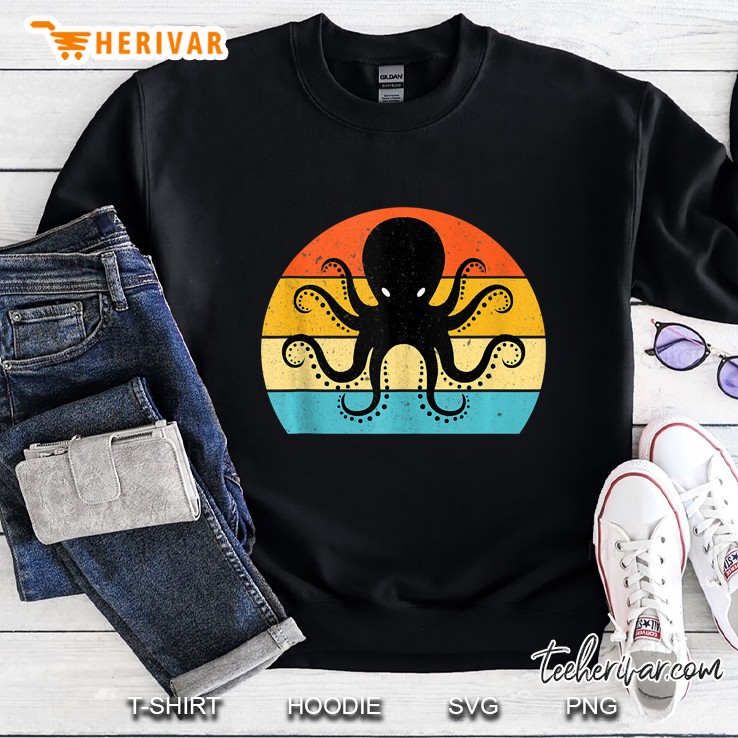 Retro, Vintage Sea Monster Octopus, Kraken & Cthulhu Tank Top Sweatshirt