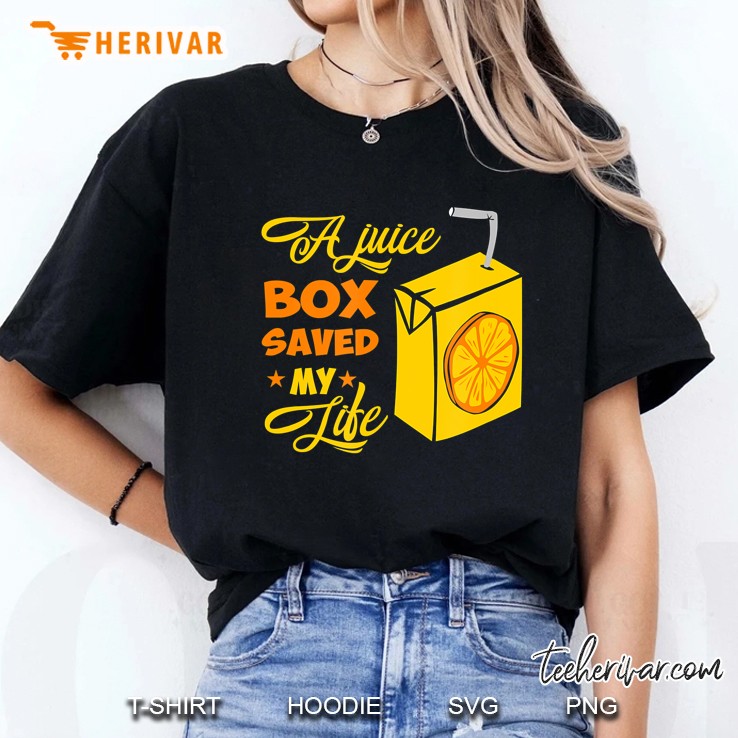 T1d Type 1 Diabetes Awareness Gift Juice Box Saved My Life Ladies Tee