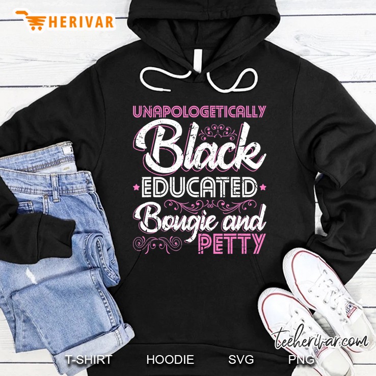 Unapologetically Black Educated Bougie Dope Christmas Gift Hoodie