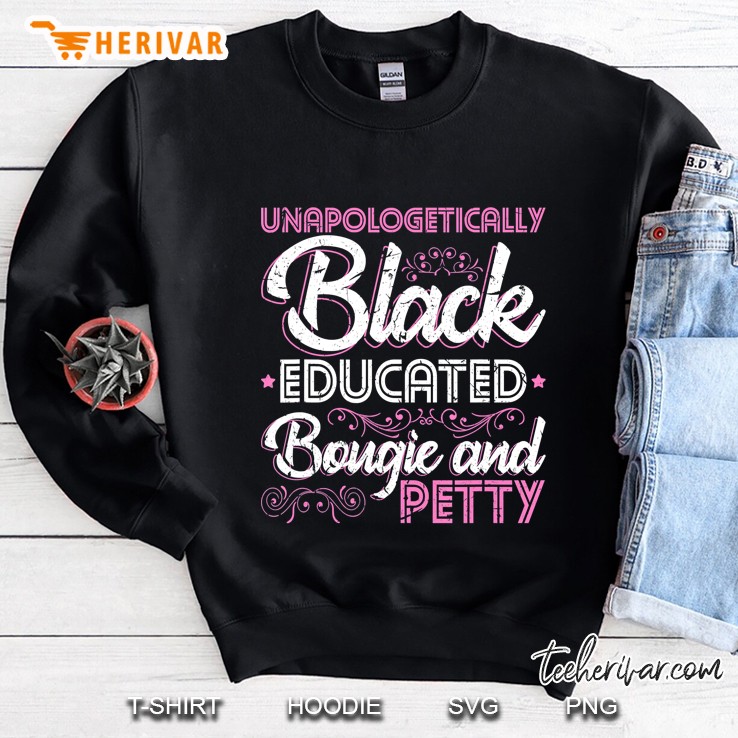 Unapologetically Black Educated Bougie Dope Christmas Gift Sweatshirt