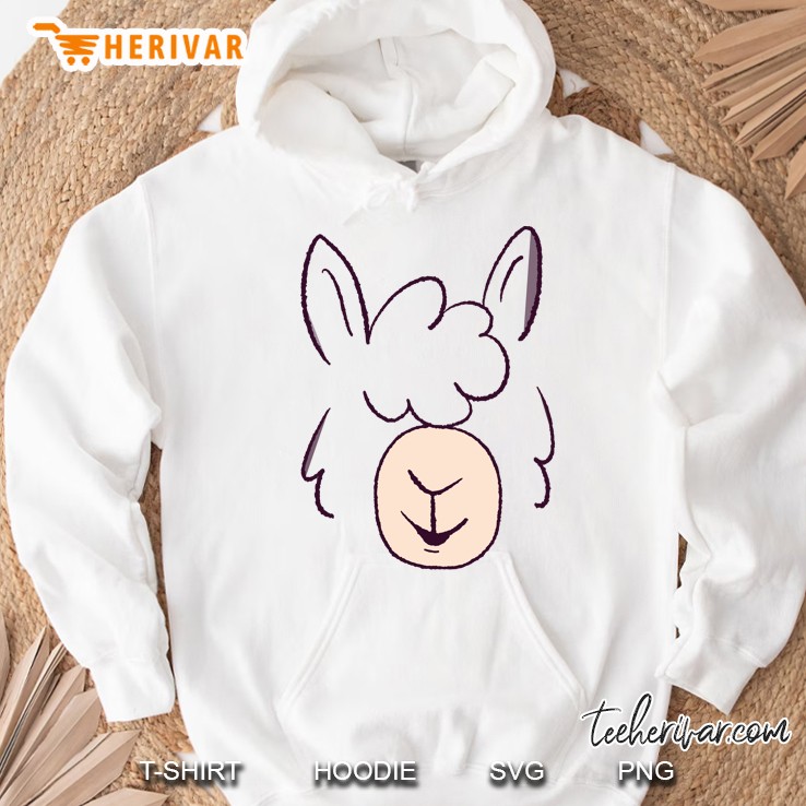 Llama Face Hoodie