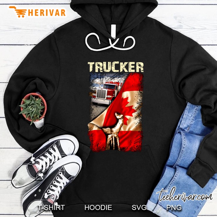 Trucker Canadian Flag Version Hoodie