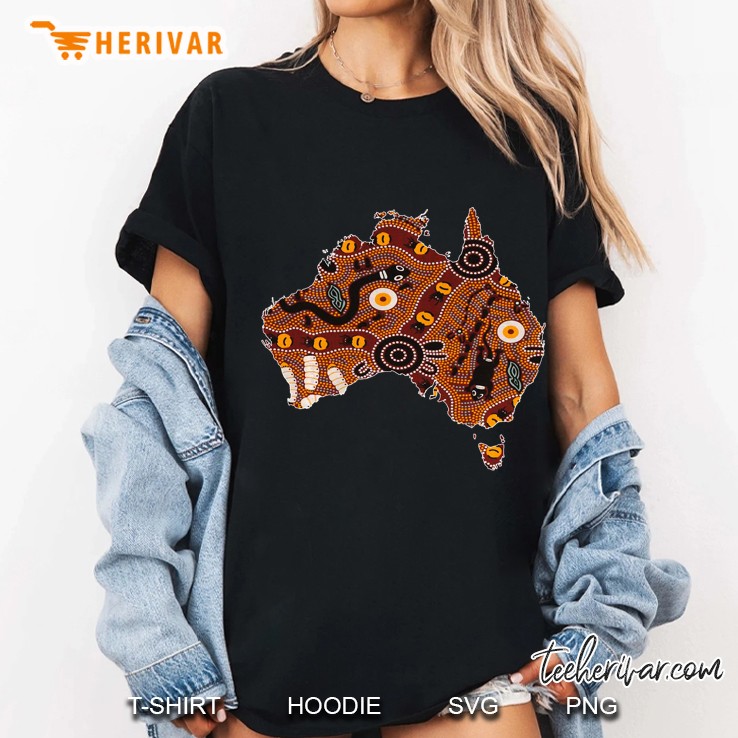 Aboriginal Flag Australia Souvenir Proud Native Aussie Gifts Ladies Tee