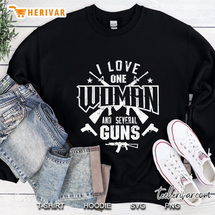 I Love One Woman And Several Guns Shirt Guns Gifts Mugs